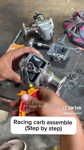 RACING CARB TUTORIAL (Step by step) 😎🔥👌 #tutorial #diy #racingcarb #carb #racing #fyp # Bossawin