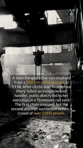 71K views · 245 reactions | In 1916, a town publicly hanged a circus elephant from a railroad crane. #history #didyouknow #historicalfacts | Ancient Records | Facebook