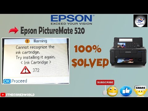 EPSON MP520 - Cannot Recognize The ink Cartridge. Try Installing it Again (Ink Cartridge) 372
