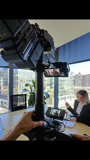 Behind the scenes operating steadicam #behindthescenes #filmmaking