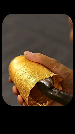 This Is How Gold Cups for Kings Were Made: No Machines, Just PURE Skill! #shorts