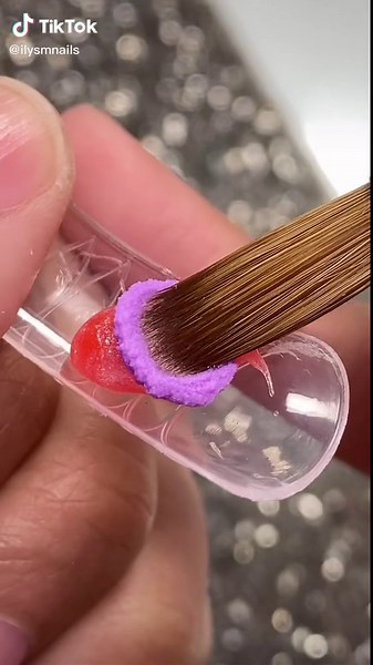 Experiment: Mixing Acrylic with Polygel 🧪💅🏽 What will happen?! #nails #nailtutorial #satisfying #acrylicnails #nailart