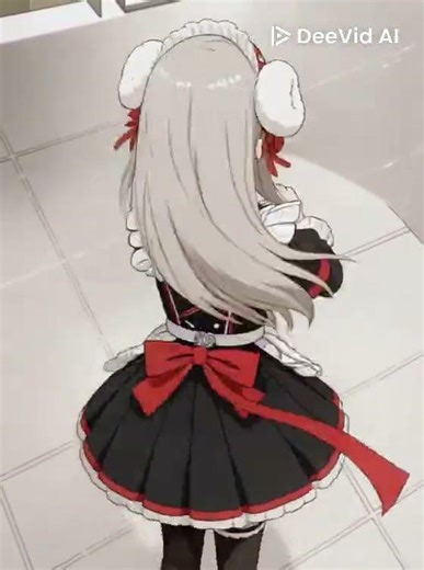 Girl dancing with heart shape, top view