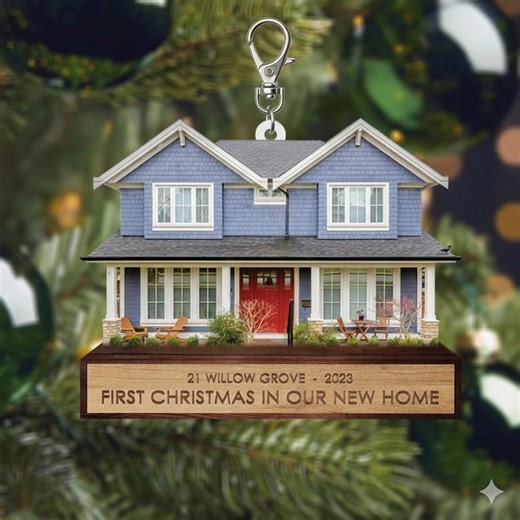 Personalized New Home 2025 Keychain, Custom House Photo & Address Keyring, New Homeowner Gift, First Home Keepsake, 2D Flat Acrylic Charm - Etsy