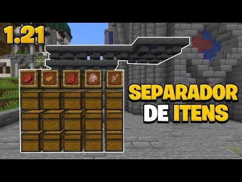 COMO FAZER UM SEPARADOR DE ITENS MINECRAFT JAVA 1.21+