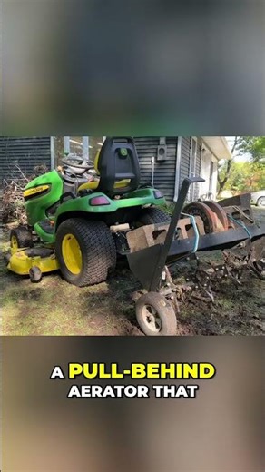 Level Up Your Lawn: DIY Aeration vs. Pro Power! #shorts