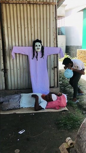 Epic Scary Ghost Statue Prank TERRIFIES Sleeping Grandpa! FUNNIEST REACTION EVER! Part--01