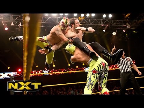 The Lucha Dragons vs. The Vaudevillains - NXT Tag Team Championship Match - WWE NXT, January 8, 2015