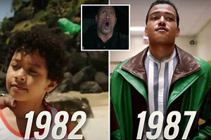 Dwayne Johnson drops first trailer for Young Rock biopic - with a league of famous WWE faces