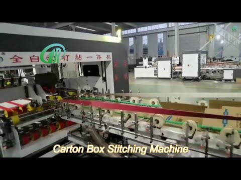 high speed fully automatic corrugated box stitching machine paper board