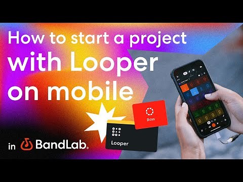 How to start a Looper project on mobile then edit using BandLab's free web Studio (BandLab Tutorial)