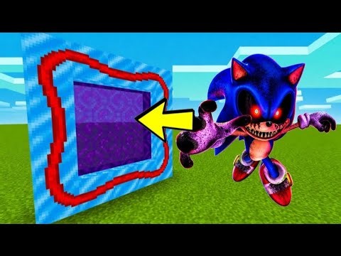 How to Make a Portal to the Sonic exe horror World in Minecraft!🙀💢💦