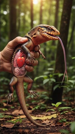 He Released a Strange Transparent Lizard… Then It Ran Into a Secret Burrow #shorts #wildlife