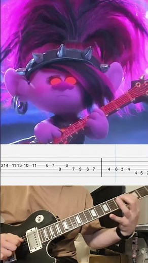 Poppy's Guitar Solo - Trolls World Tour (Guitar Cover with TABS!) - Rock Zombie