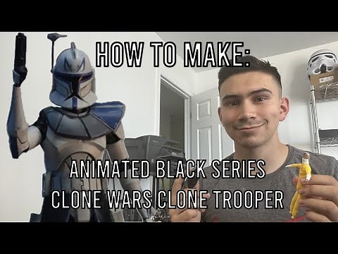 How to Make Black Series Clone Wars Animated Clone Commander Fox Part 1/2