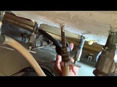 How to attach a counter weight to your kitchen faucet water line