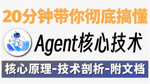 20分钟带你搞懂AI Agent三大核心技术！MCP、Function Calling与A2A协议深度解析！全程干货~大模型|LLM