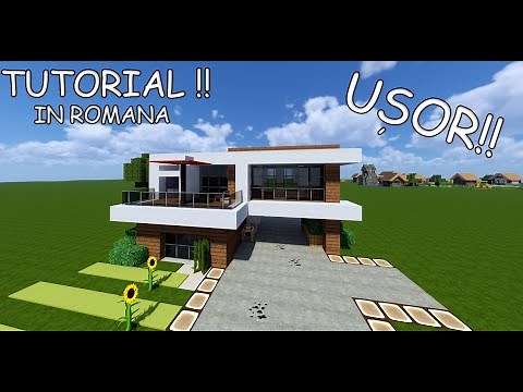 Cum sa construiesti o casa moderna - Tutorial Minecraft