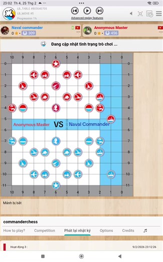 Trận Cờ Tư Lệnh giữa Naval Commander vs Anonymous Master #cotulenh #commanderchess #boardgames #tulenhhaiquan #navalcommander