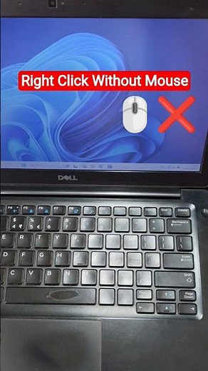 No Mouse? Right Click Using Keyboard 😲 #right click #pc tips #keyboard tips