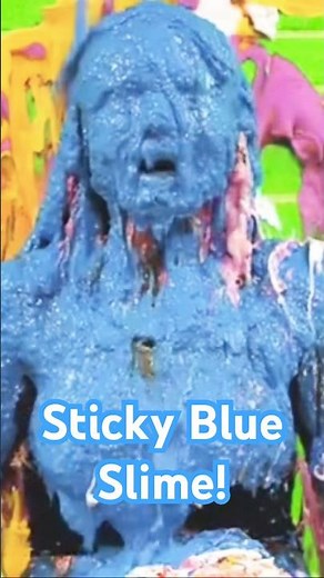 Jess gets Pies In The Face and gets covered in Blue Slime!!! 🔵🥧🥧