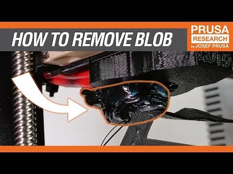 How to remove a stuck blob of extruded filament
