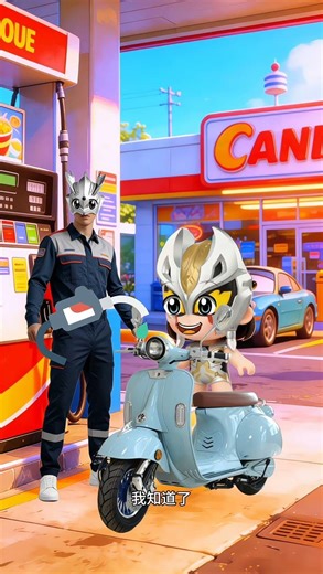 Cubs' Fuel Frenzy at Gas Station: Adorable Real-Life Toy Adventure