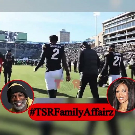 Deion sanders and his ex-wife #PilarSanders were captured walking the field with their Sons…