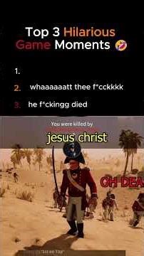 Top 3 Hilarious Game Moments 😂 | Funniest Gaming Fails Ever!