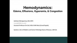 Hemodynamics: Edema, Effusions, Hyperemia & Congestion