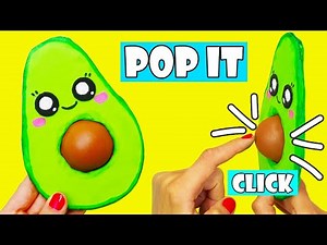 Avocado pop it DIY fidget toys | How to make fidget toys