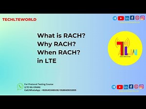RACH Part 1: What is RACH? Why RACH? When RACH? in LTE