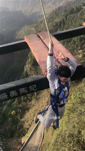 Bungee Jumping With Rope In Beautiful Place:Asmr Bungee Jumping