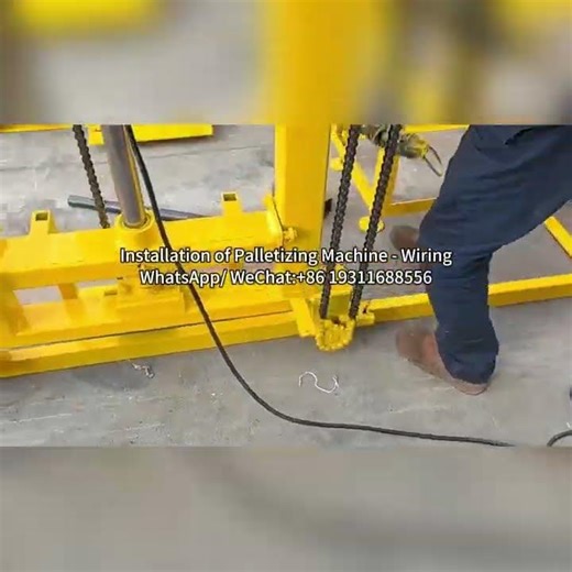 Block machine - Palletizing machine installation series #manybricks #brickmakingmachine #machinery