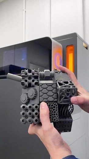 Amazing 3D Printed Rubik’s Cube (Formlabs Fuse 1 3D Printer) #3dprinting #engineering