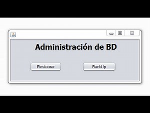 Restaurar y Crear Copia de Seguridad BD Java-Mysql