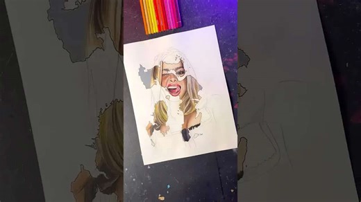 Diet Pepsi art! Drawing Addison Rae