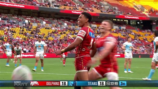Watch all the highlights as the Dolphins take on the Titans in Round 26! 🎥 | NRL