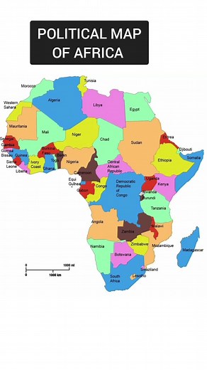 political map of Africa