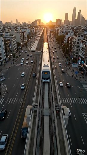 Insane Engineers Built the longest Elevated Metro On Giant Pillars #edit #railway #megaproject