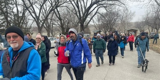 Nearly 150 people turn out for ‘First Day Hike’ at Tuttle Creek State Park