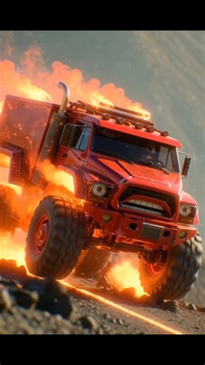 Fire Monster Truck Stunt: Ultimate Off-Road Challenge🚛🔥
