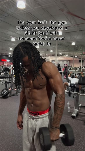 Latrez Rays on Instagram: "Never spoke a word, still beefing. Gym rules😂💯#fyp #explore #relatable #ikillweights #viral"