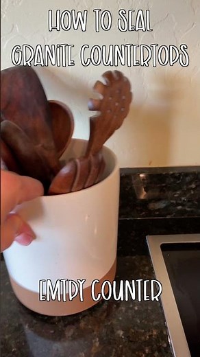 How to Seal Granite Countertops (step by step) ✻ Cleaning Tips ✻ This Crazy Life #shorts