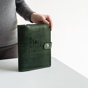 Leather Recipe Binder 3 Ring, Recipe Binder Cover, Personalized Recipe Binder 3 Ring, Recipe Book Binder, Custom Recipe Binder - Etsy