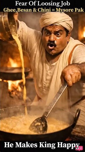 Mysore Pak | Only Three Ingredients And Cook Make History | Mysore Pak Saved His Job #shorts