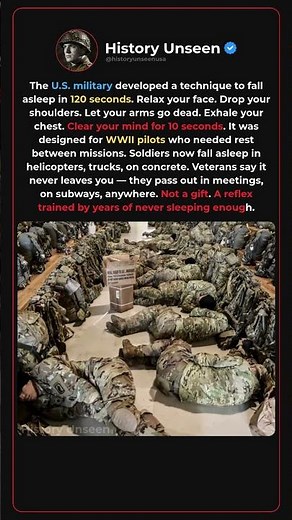 Why US Soldiers Can Fall Asleep In 2 Minutes Anywhere 😴🪖