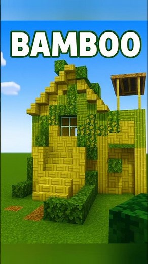 Easy Bamboo Starter House Minecraft 😍 | Survival Friendly