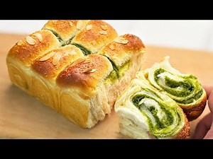 Matcha Bread Recipe | Soft, Sweet & Fluffy Green Tea Toast for a Perfect Breakfast｜抹茶奶酥吐司