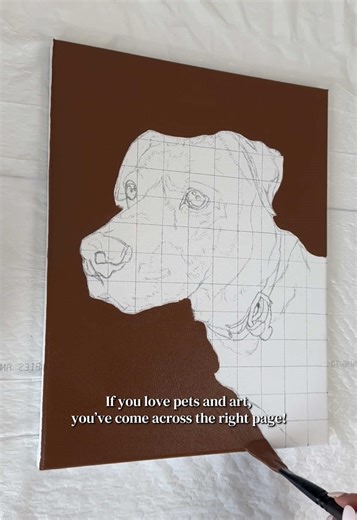 Hand-painted pet portraits make the most special keepsakes! 🐾🤍 #petportrait #arttok #petsoftiktok #petlover #fyp